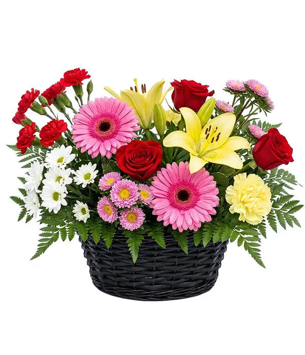 Joy of Flowers Basket Fleur Concept