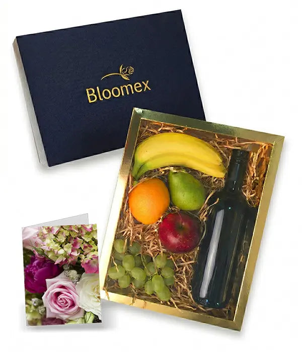 Fruit & Red Wine Gift Box Fleur Concept