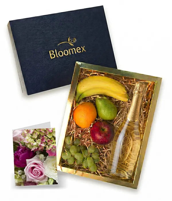 Fruit & Bubbly Gift Box Fleur Concept