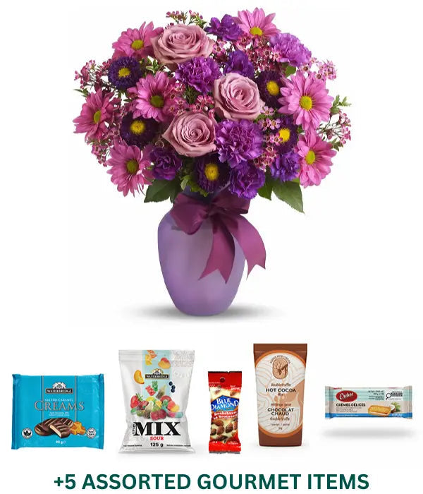 Love, Laughter & Gourmet Bundle D Fleur Concept Bouquet
