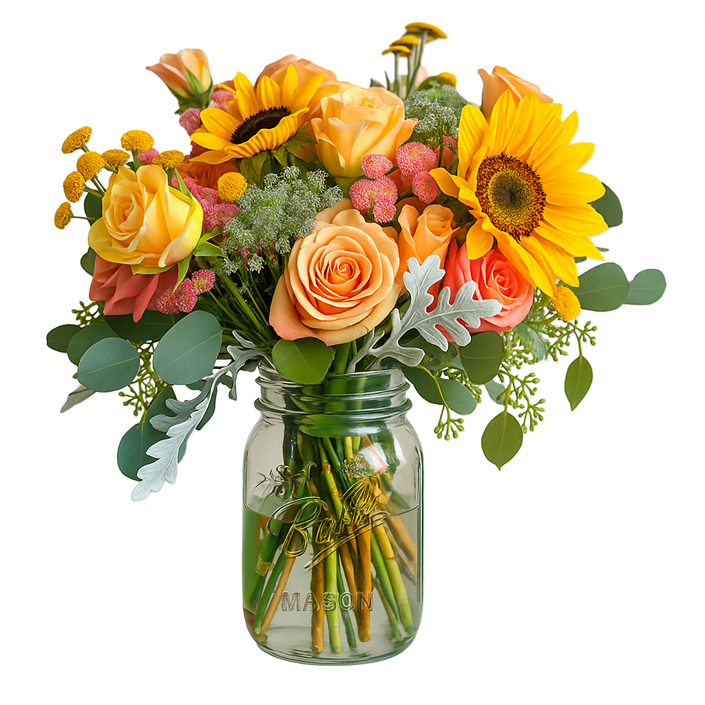 Summer Solstice in Mason Jar Fleur Concept