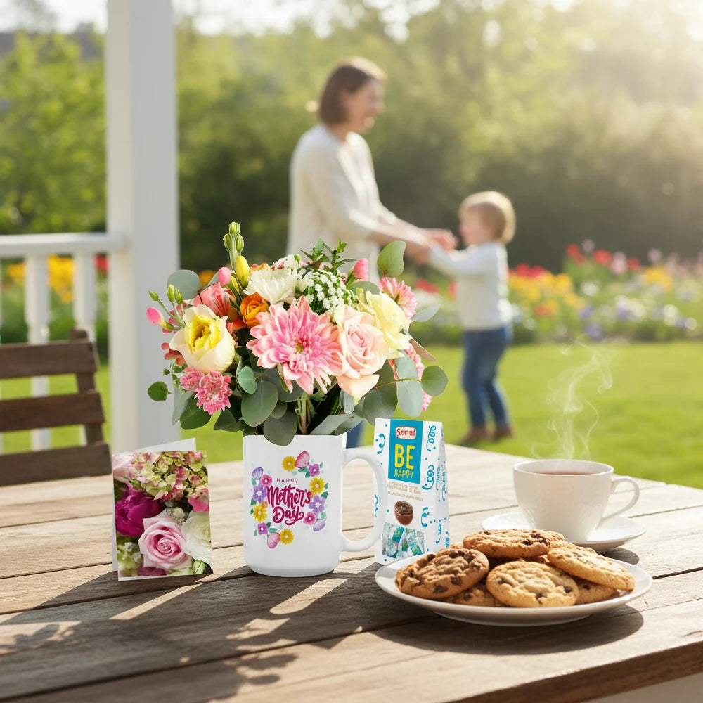 Mother's Day Mug & Flowers III Designer Collection Fleur Concept