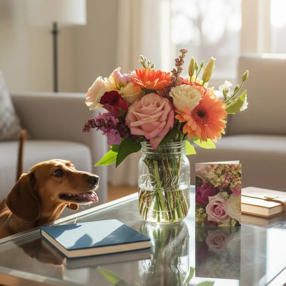Designer Collection Mason Jar IV Fleur Concept