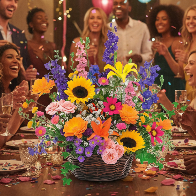 Seasonal Flower Basket Fleur Concept