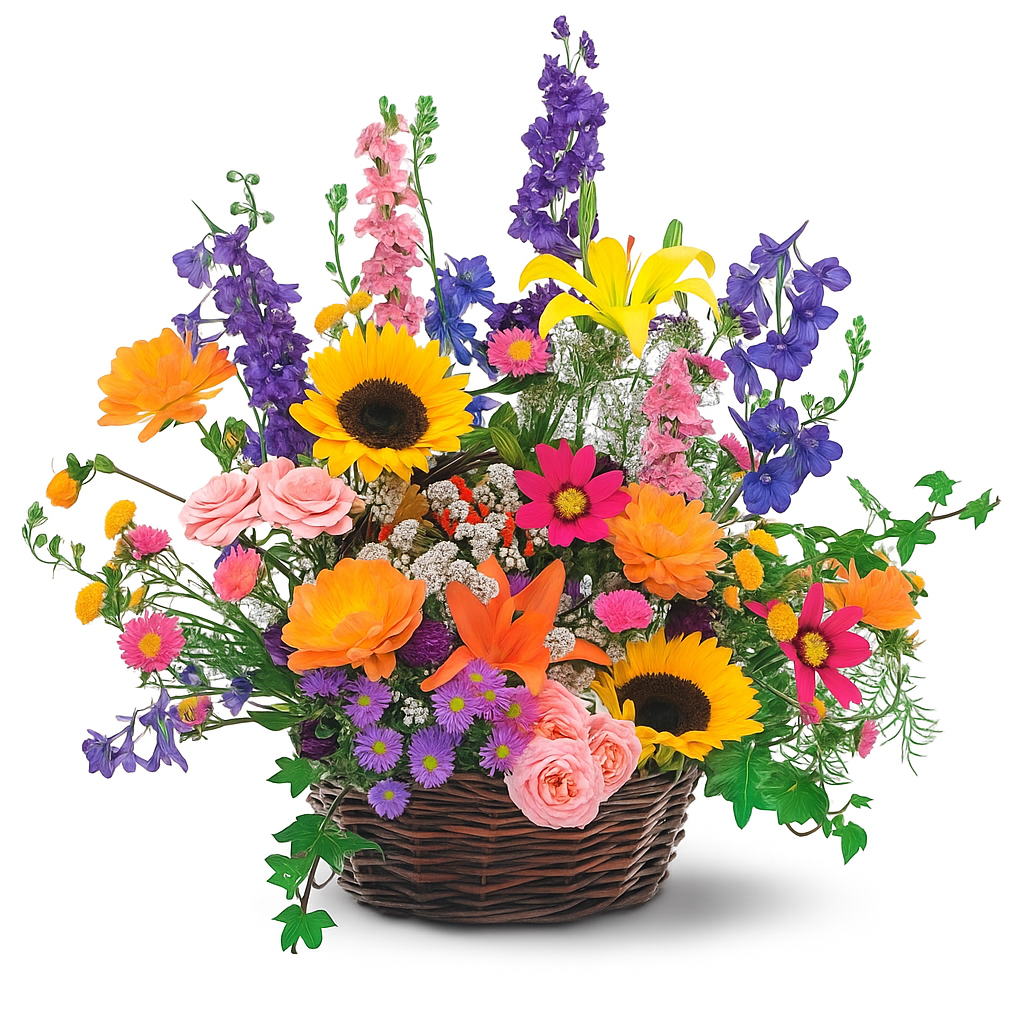 Seasonal Flower Basket Fleur Concept