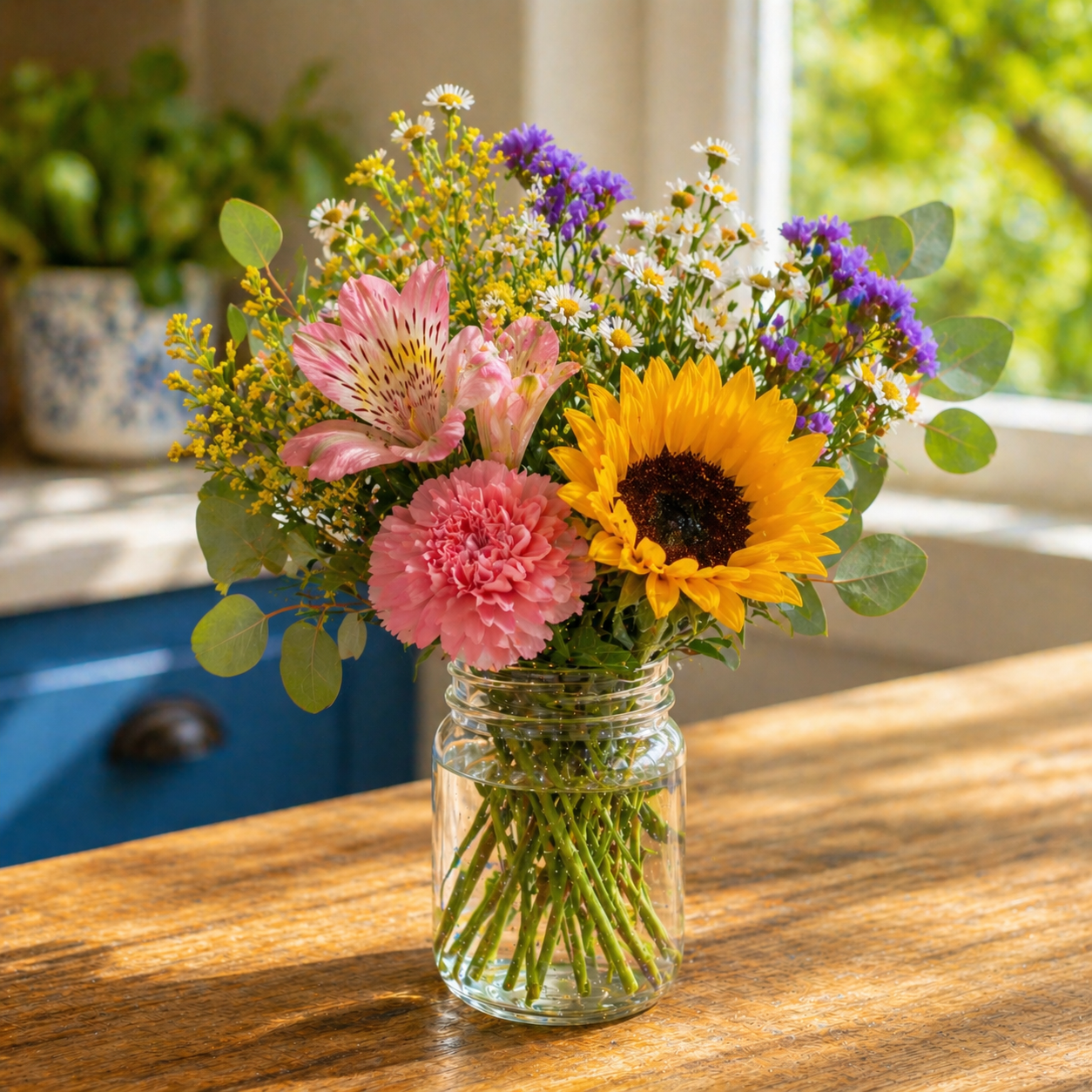Mason Jar Fleur Concept