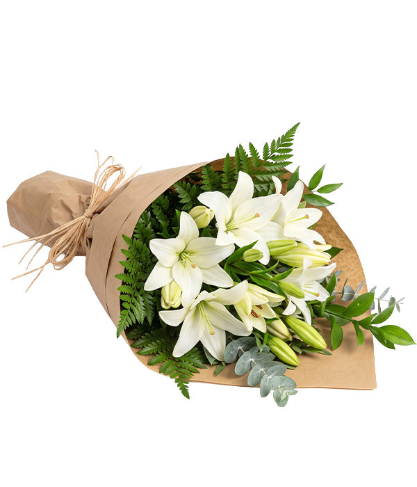 Bunch of White Lilies