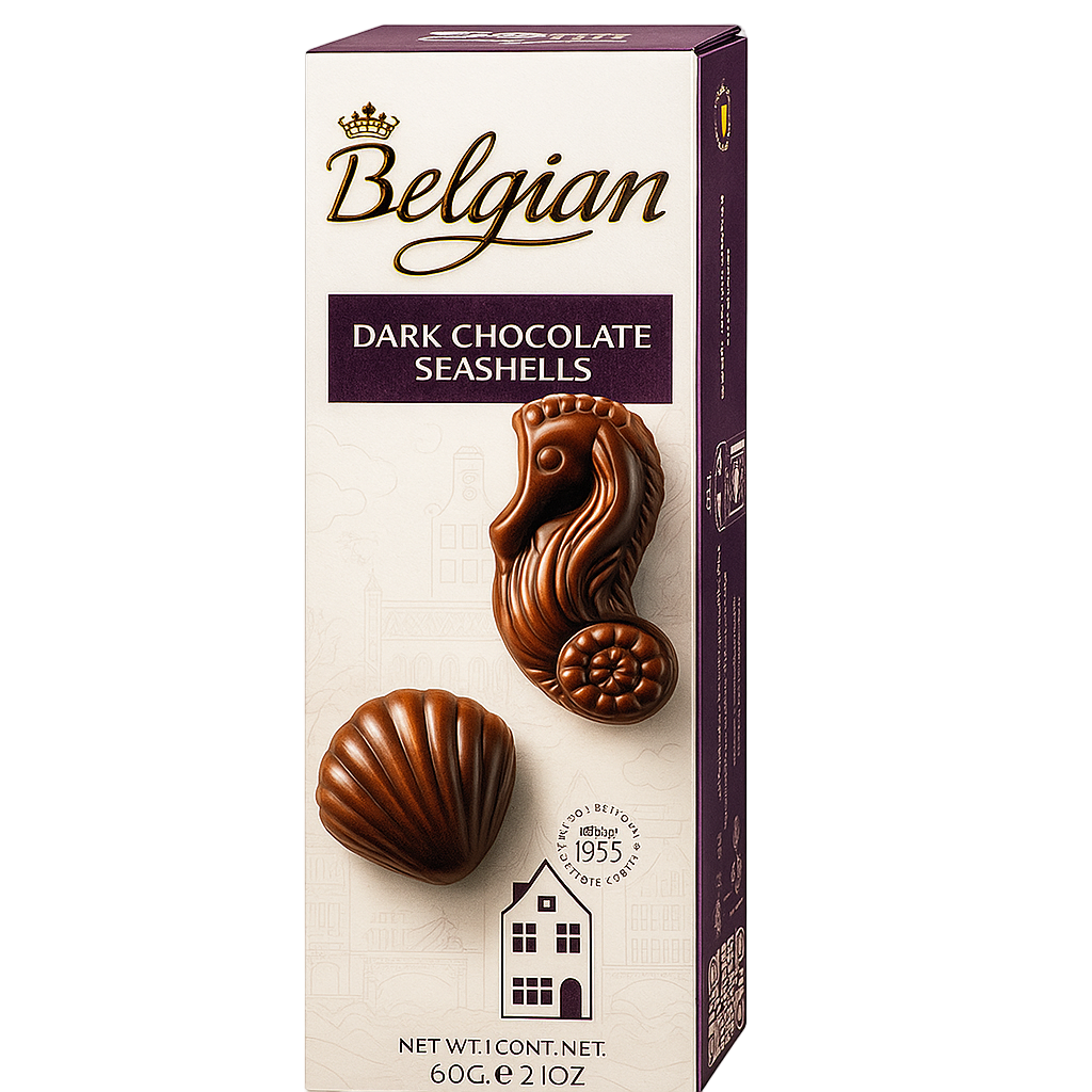 Belgian Chocolate Seashells Fleur Concept