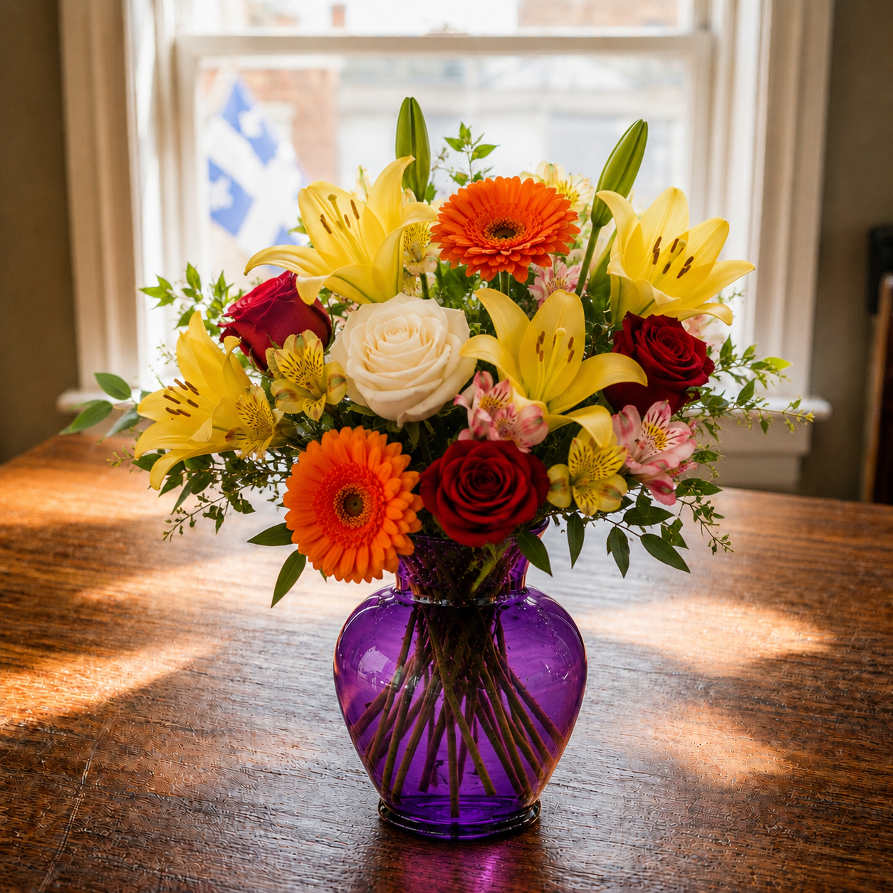 Plum Purple Vase Fleur Concept