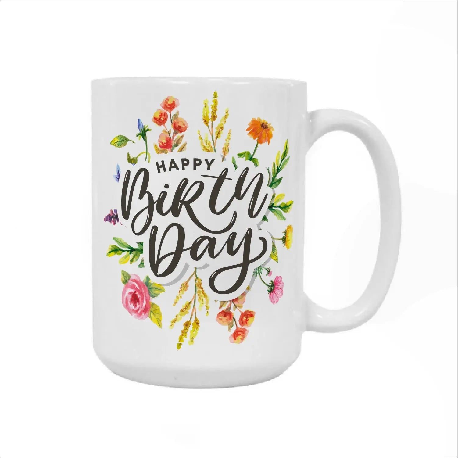 Happy Birthday Mug Fleur Concept