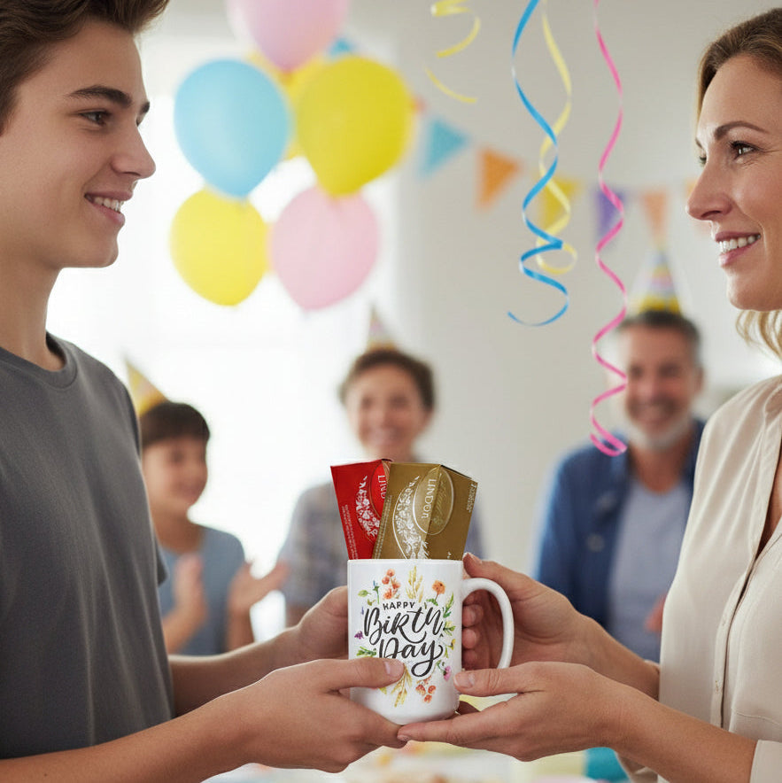Birthday Mug & Lindt Fleur Concept