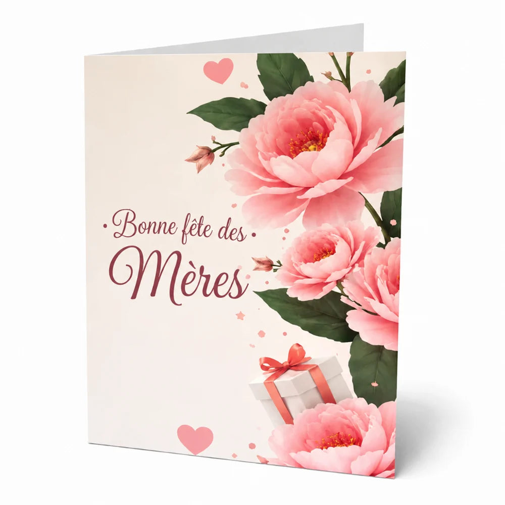 Full Size Greeting Card for Mom Fleur Concept