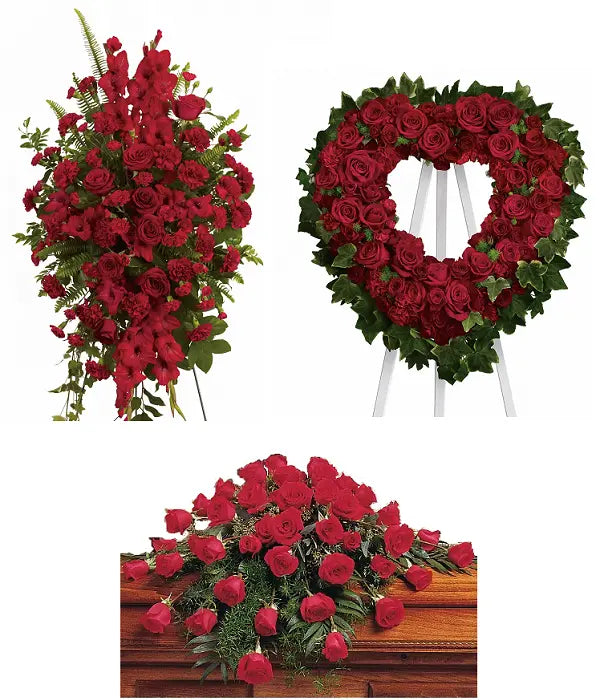 Faithful Rose Funeral Flower Package Fleur Concept