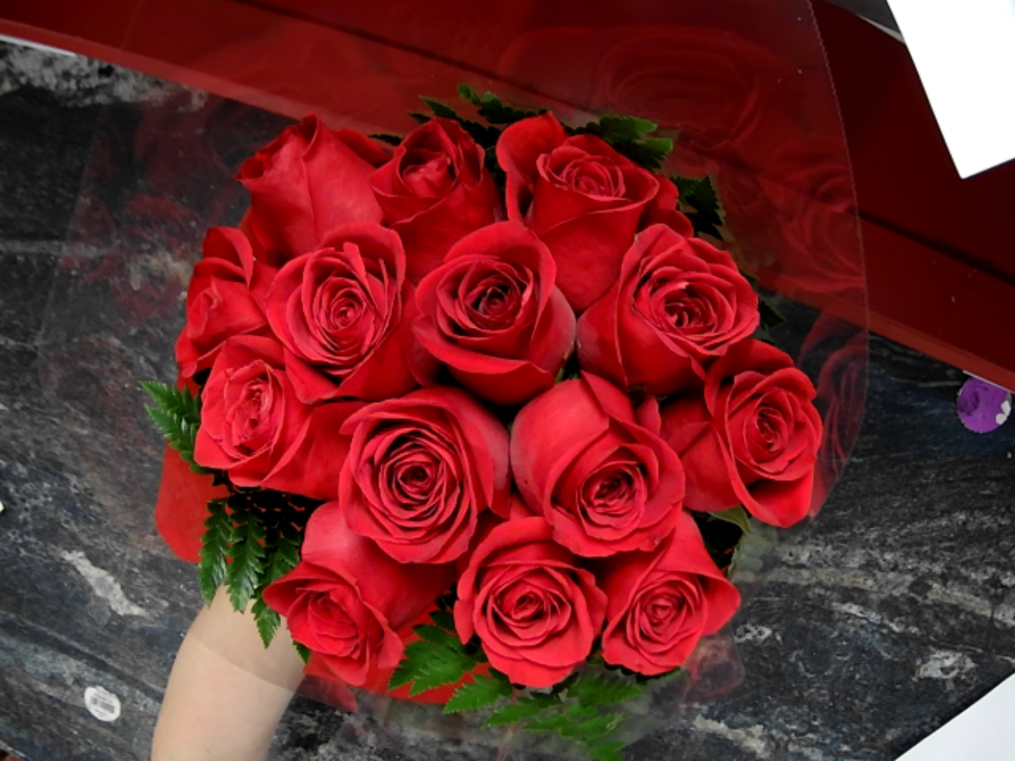 One Dozen Gift Boxed Red Roses