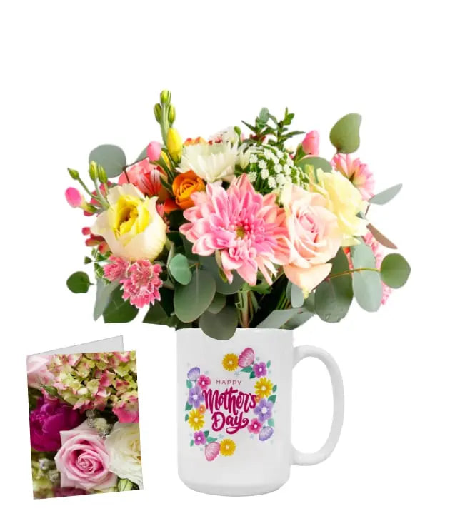 Mother's Day Mug & Flowers I Designer Collection Fleur Concept