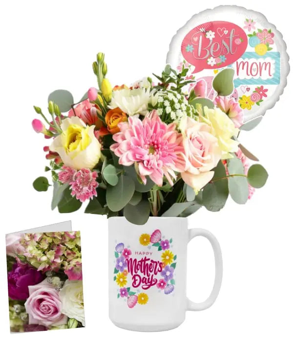 Mother's Day Mug & Flowers II Designer Collection Fleur Concept