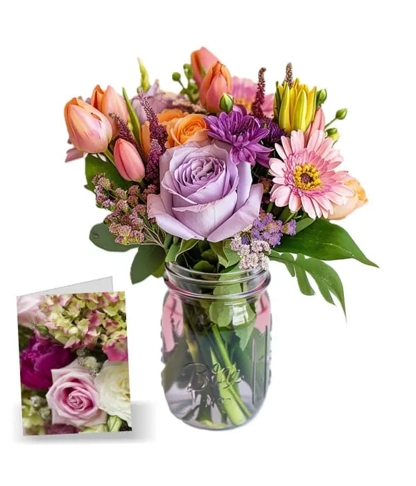 Mum's Favourite in Mason Jar Fleur Concept