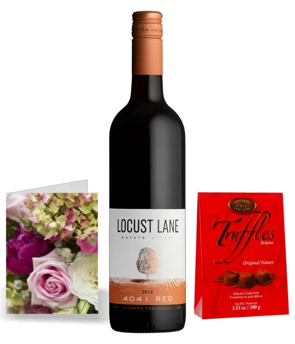 Red Wine Truffles Card Fleur Concept