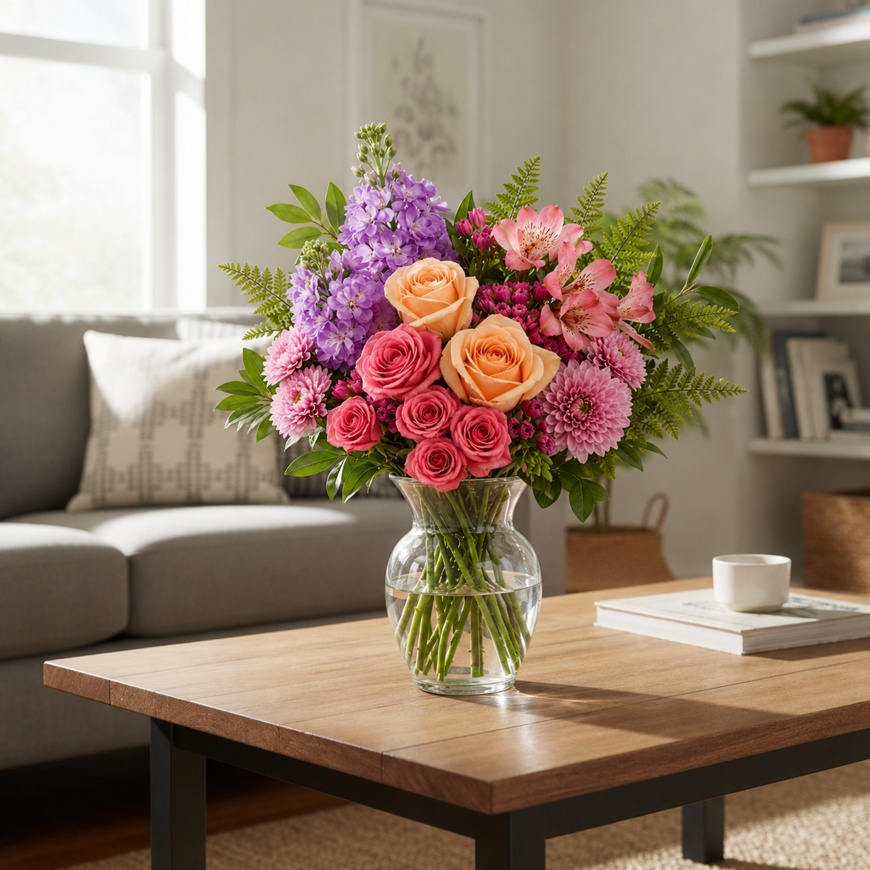 Clear Glass Vase Fleur Concept