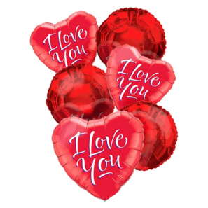 Bouquet de ballons "Je T'aime" (6)