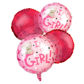 Bouquet de ballons "C'est une fille" (4)
