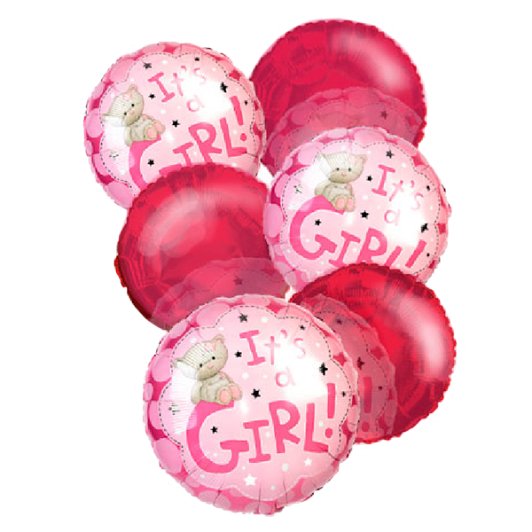 Bouquet de ballons "C'est une fille" (6) buy at Fleur Quebec